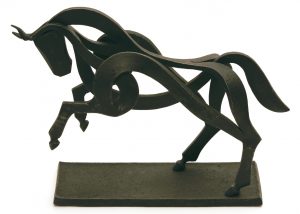 Rzeźba metalowa „Koń”, Lukáš Hellinger, 2006